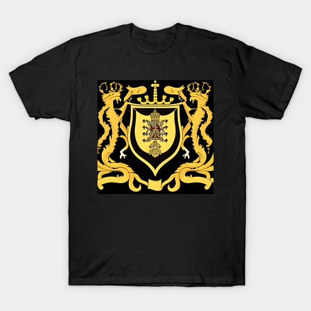 Majestic Royal Coat of Arms - Heraldic Shield T-Shirt by Accolade Designs